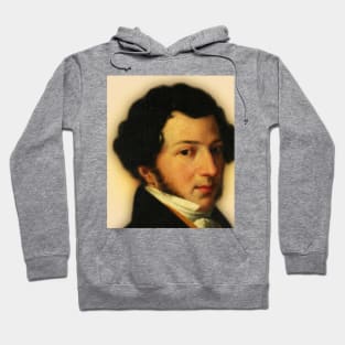 Gioachino Rossini Portrait | Gioachino Rossini Artwork 2 Hoodie